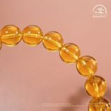  Vòng Tay Thạch Anh Vàng 9mm 5A 