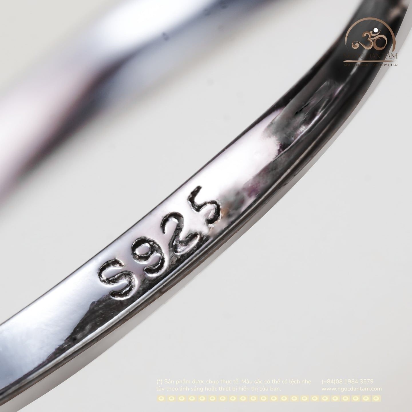  Nhẫn Bạc 925 Đính Đá Tanzanite 3x4mm 