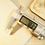  Charm Tròn Dẹp Đính Đá Lớn 7.83mm - Bạc 925 Mạ Vàng Cao Cấp 