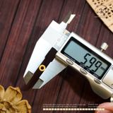  Charm Tròn Mạ Vàng 6mm - Bạc Mạ Vàng Cao Cấp 