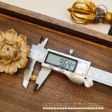  Charm Trụ 2 Màu 9.64mm - Kim Loại Mạ Vàng 