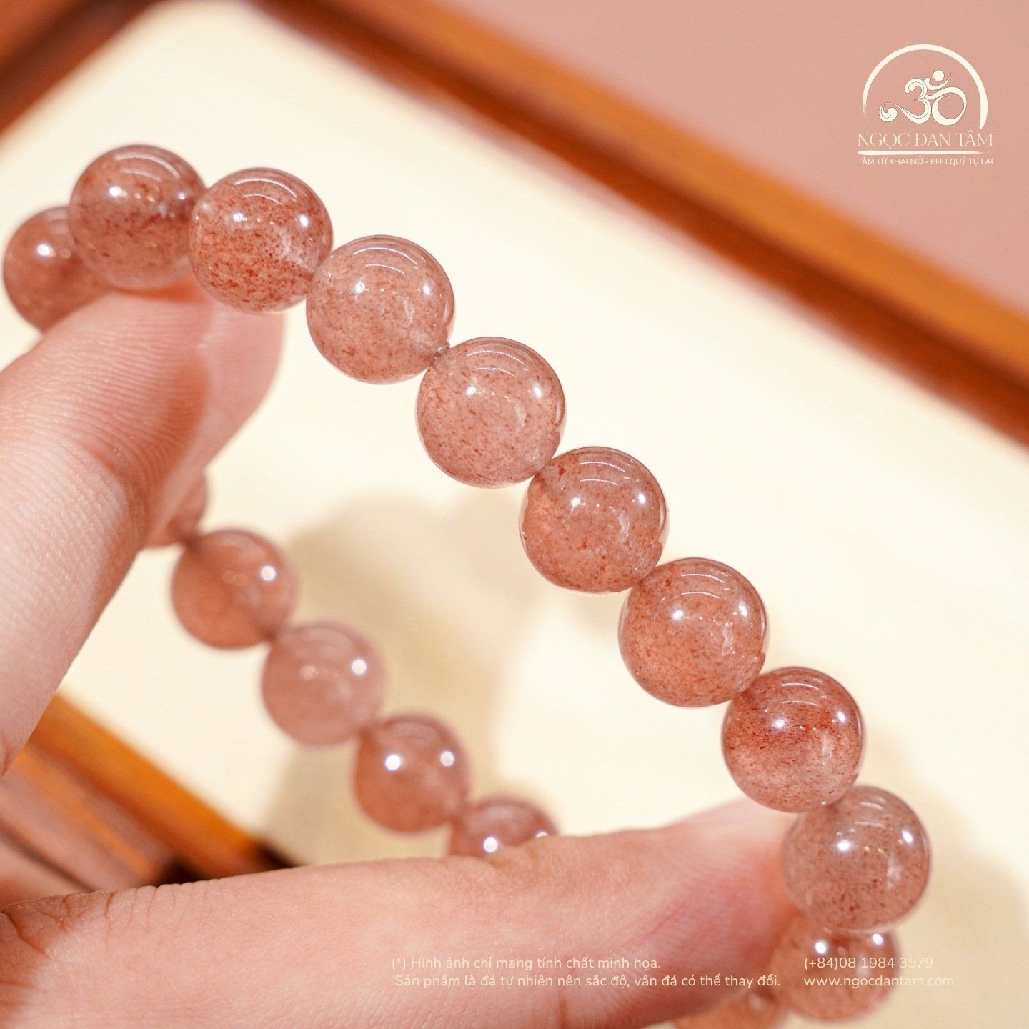  Vòng Tay Dâu Tây 10mm 2A 