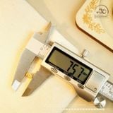  Charm Đệm Tròn Chữ Vạn Nhỏ 7mm - Bạc 925 Mạ Vàng Cao Cấp 