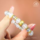  Vòng Tay Hắc - Bạch Nguyệt Quang Phối Charm 