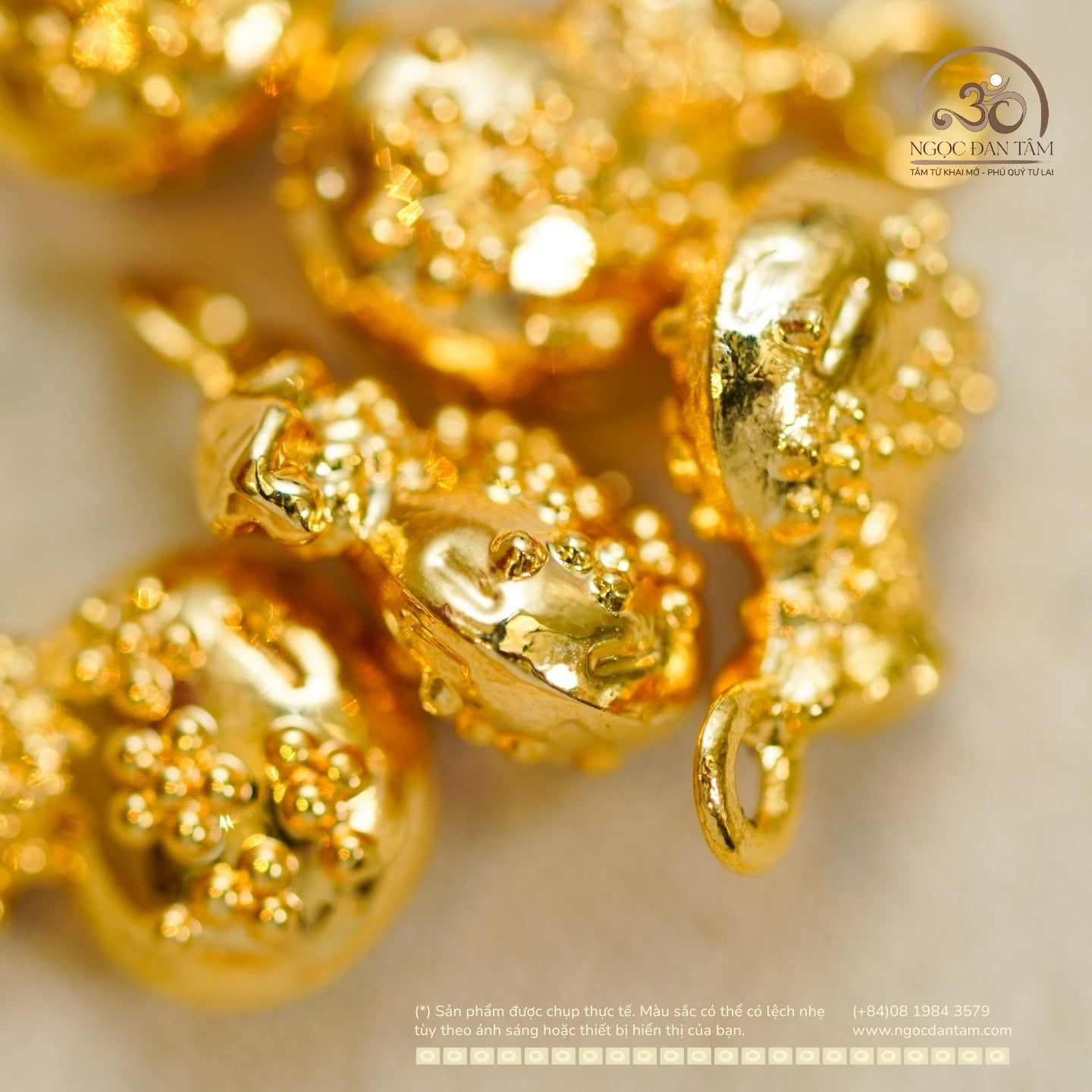  Charm Túi Thần Tài 9.99mm - Kim Loại Mạ Vàng 