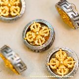  Charm Bánh Xe Pháp Luân Lớn 14,97mm - Bạc 925 Mạ Vàng Cao Cấp 