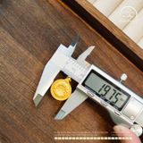  MDC Văn Thù Cửu Cung 8 Hướng 19,75mm - Bạc 925 Mạ Vàng Cao Cấp 