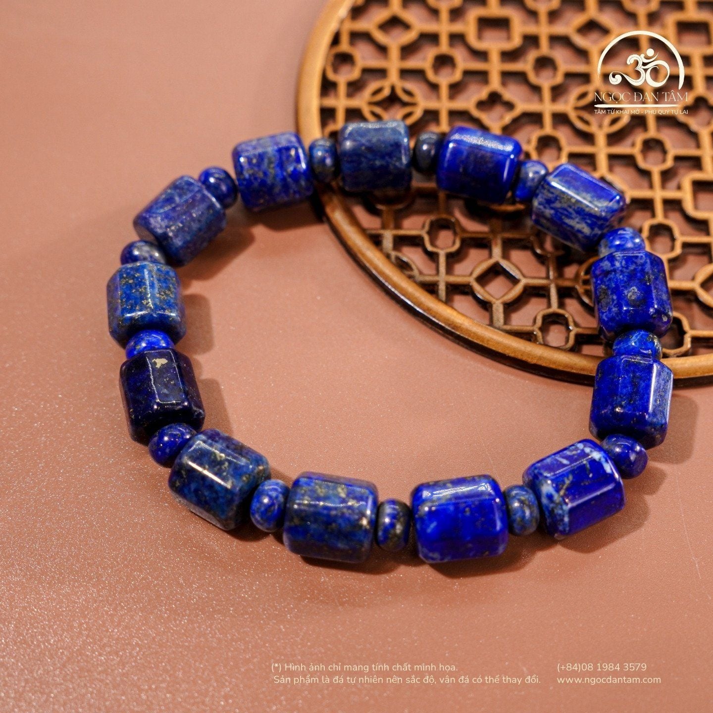  Vòng Tay Ngọc Lưu Ly Hạt Trụ 10x11mm 2A 