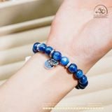  Vòng Tay Kyanite 9mm 4A Phối Charm Pandora 