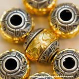  Charm Tường Vân 14.05mm  - Bạc 925 Mạ Vàng Cao Cấp 