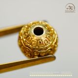  Charm Bi Tường Vân 9.74mm - Bạc Mạ Vàng Cao Cấp 