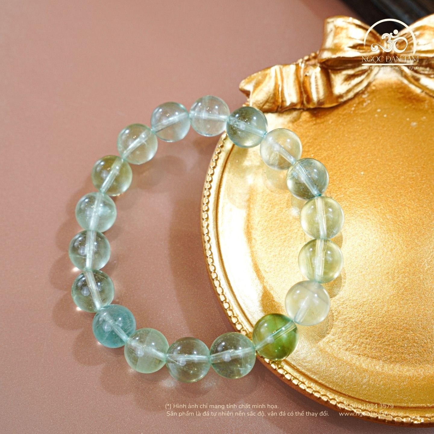  Vòng Tay Đá Flourite 10mm 2A 