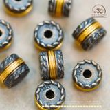  Charm Lông Vũ 8.03mm - Bạc 925 Mạ Vàng Cao 