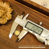  Charm Voi Thần 15,04mm - Bạc 925 Mạ Vàng Cao Cấp 