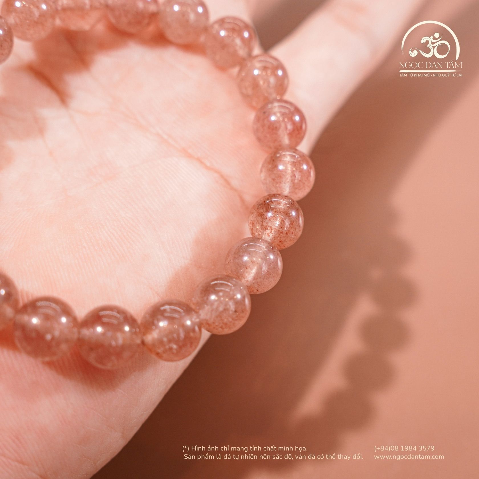  Vòng Tay Dâu Tây 8mm 2A 