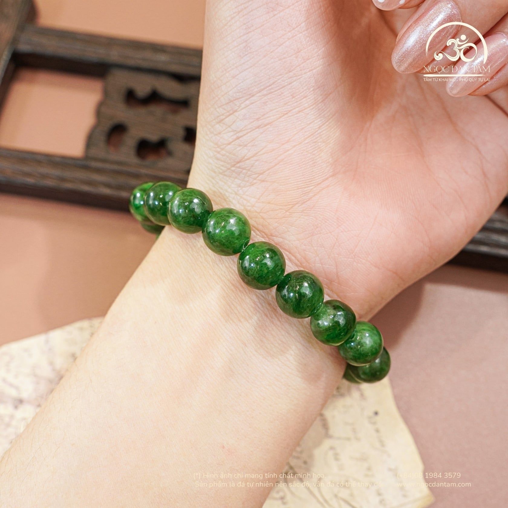  Vòng Tay Cẩm Thạch Sơn Thủy 10mm 5A 