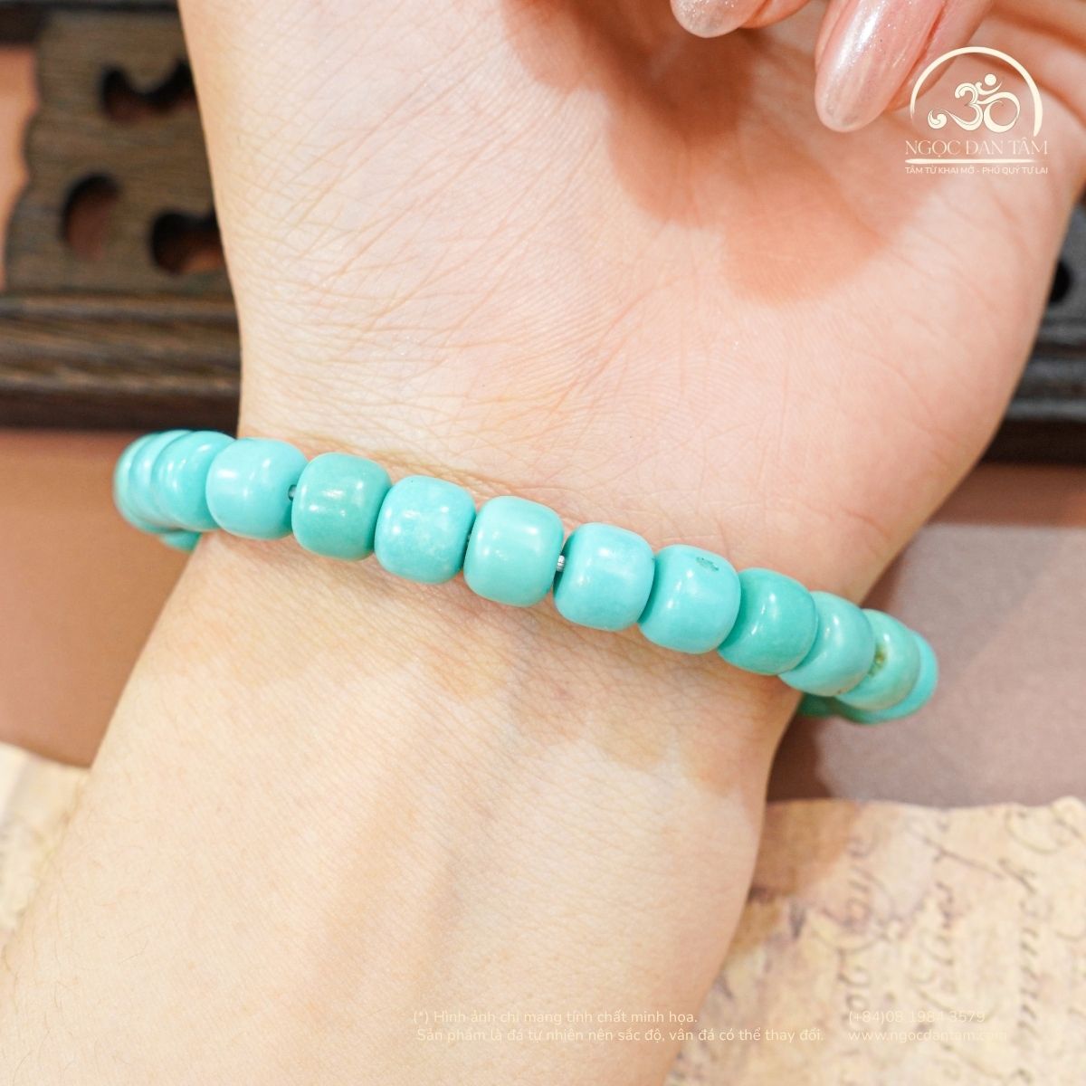  Vòng Tay Lam Ngọc Lu Thống 7mm 