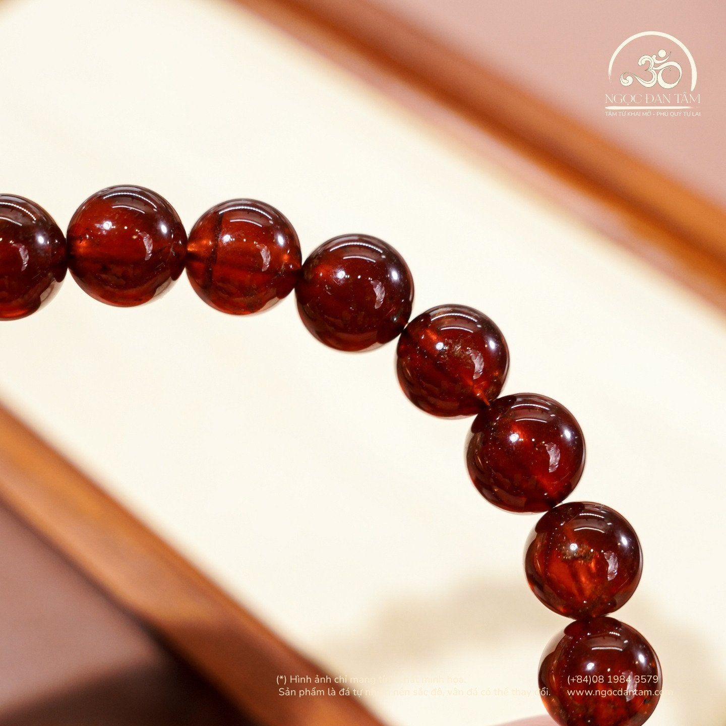 Vòng Tay Garnet 9mm 5A 