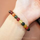  Vòng Tay Thạch Anh Tóc Hỗn Hợp 7mm 