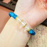  Vòng Tay Ẩn Hải Tâm (Apatite 8mm 2A, Thạch Anh Trắng 8mm 2A & 10mm 2A) 
