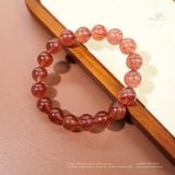  Vòng Tay Thạch Anh Dâu Tây 10mm 5A 