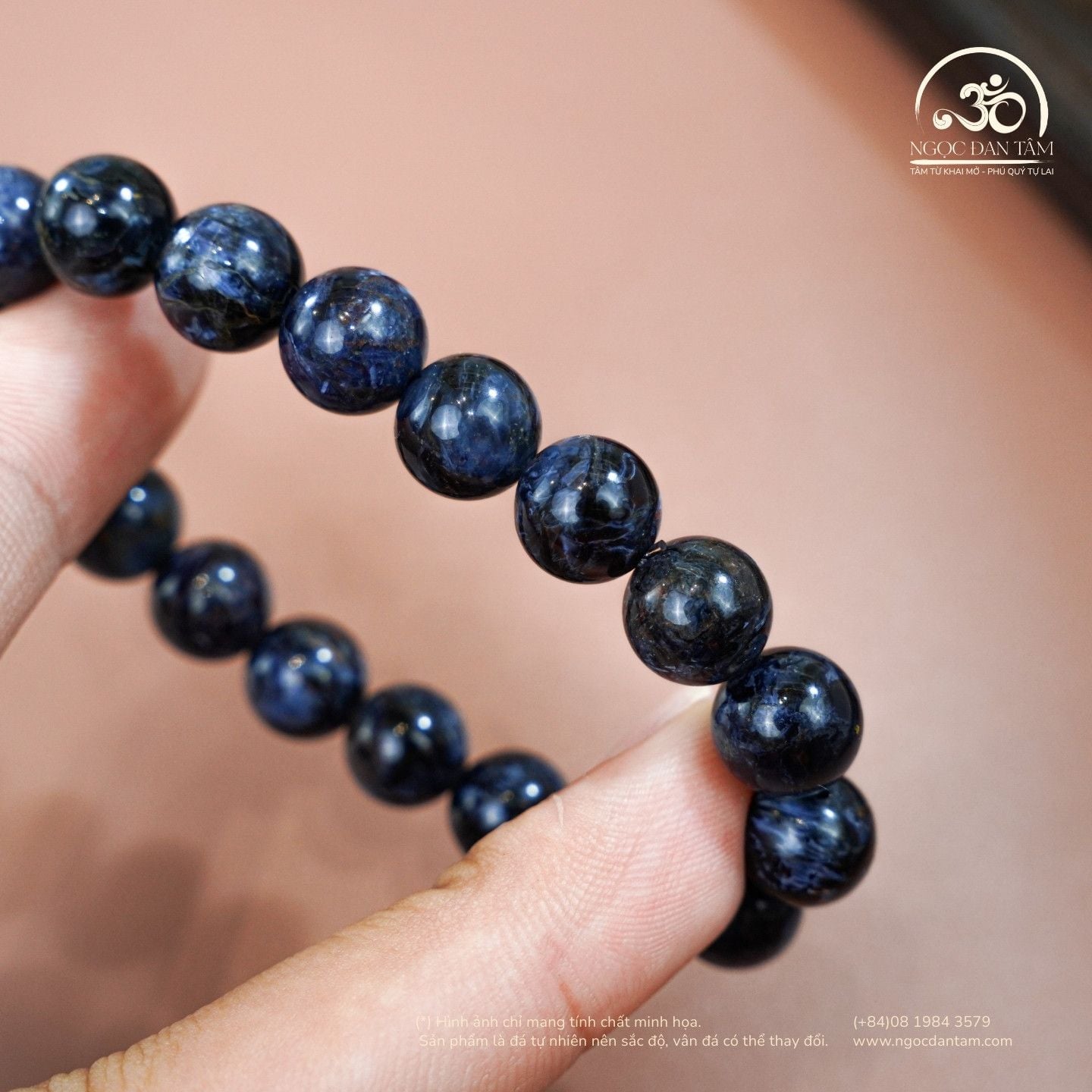  Vòng Tay Đá Giông Bão 8mm - 9mm - 10mm - 12mm 