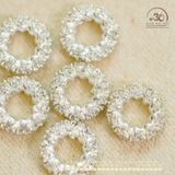  Charm Vòng Lấp Lánh 8mm - Bạc Cao Cấp 