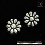  Charm Đệm Hoa Cúc 6mm - Bạc Cao Cấp 