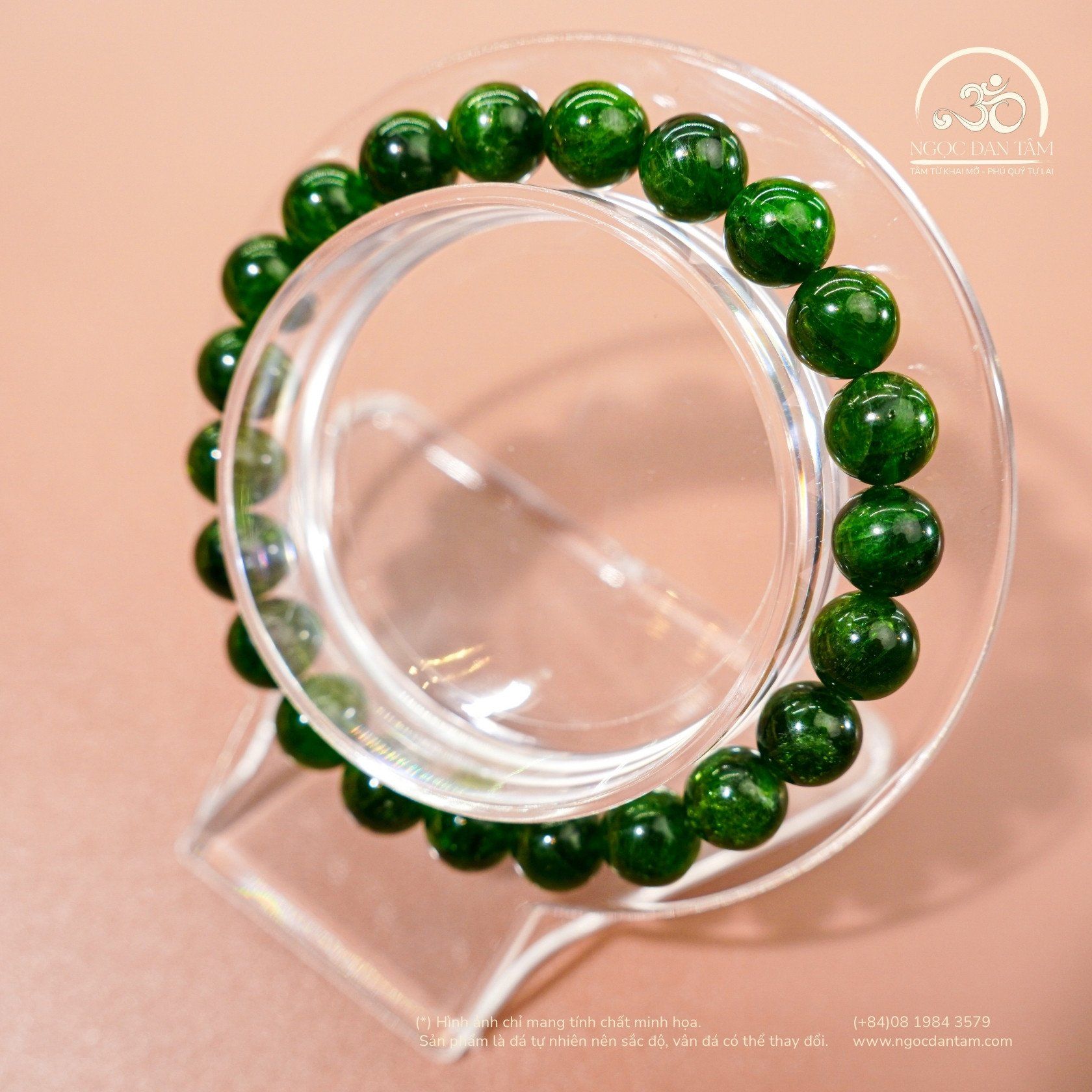  Vòng Tay Đá Diopside 8mm 5A 