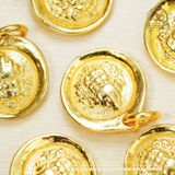  Mặt Dây Chuyền Tượng Vàng - Bạc 925 Mạ Vàng Cao Cấp 
