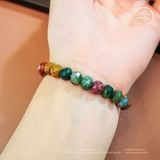  Vòng Tay Mã Não Rêu Thuôn 6x8mm 2A 