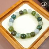  Vòng Tay Cẩm Thạch Hạt Bầu 10mm 3A 