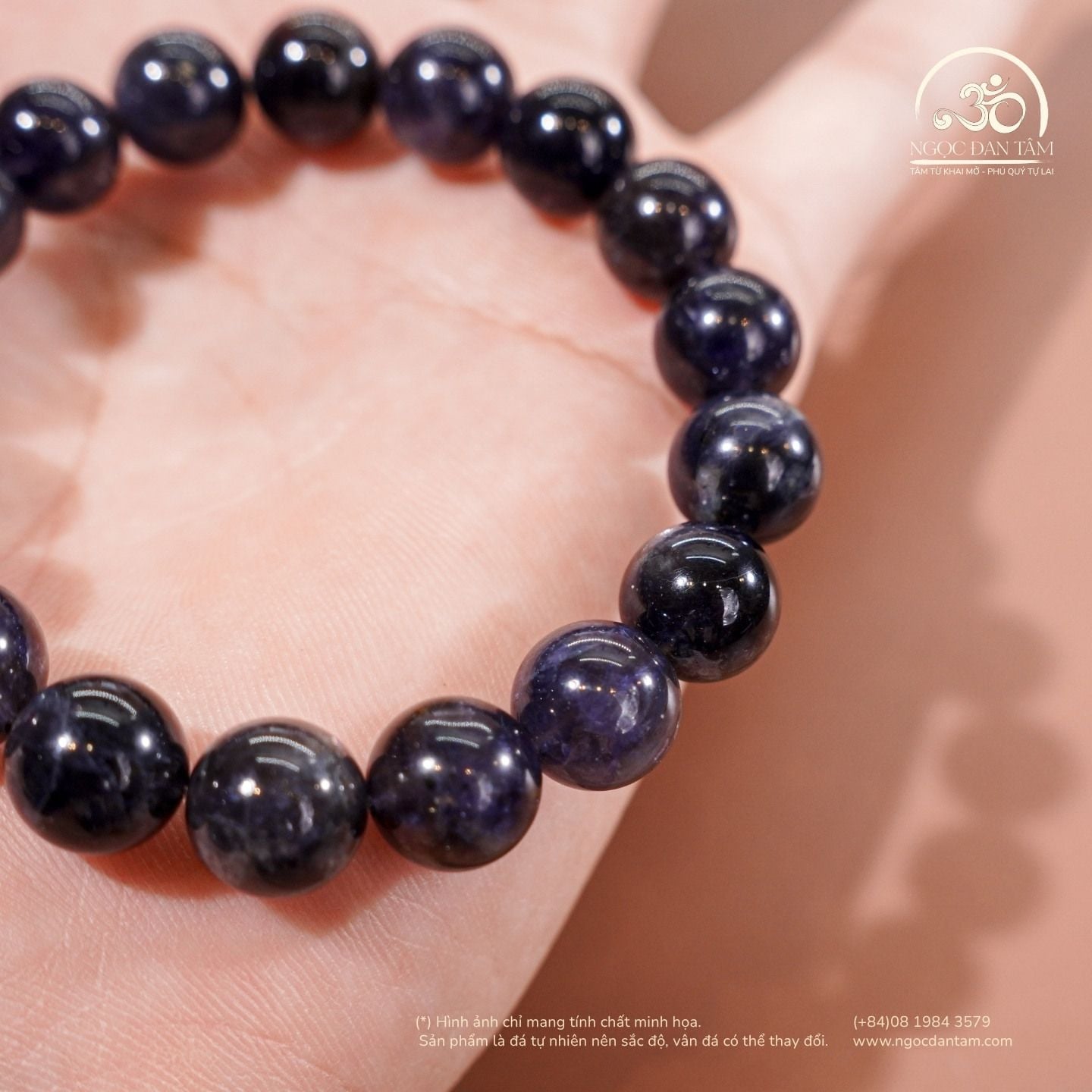  Vòng Tay iolite 10mm 2A 