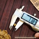  Charm Tròn Lục Giác 7mm - Bạc 925 Mạ Vàng Cao Cấp 