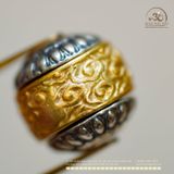  Charm Tường Vân Đầu Hoa 10.56mm - Bạc 925 Mạ Vàng Cao Cấp 