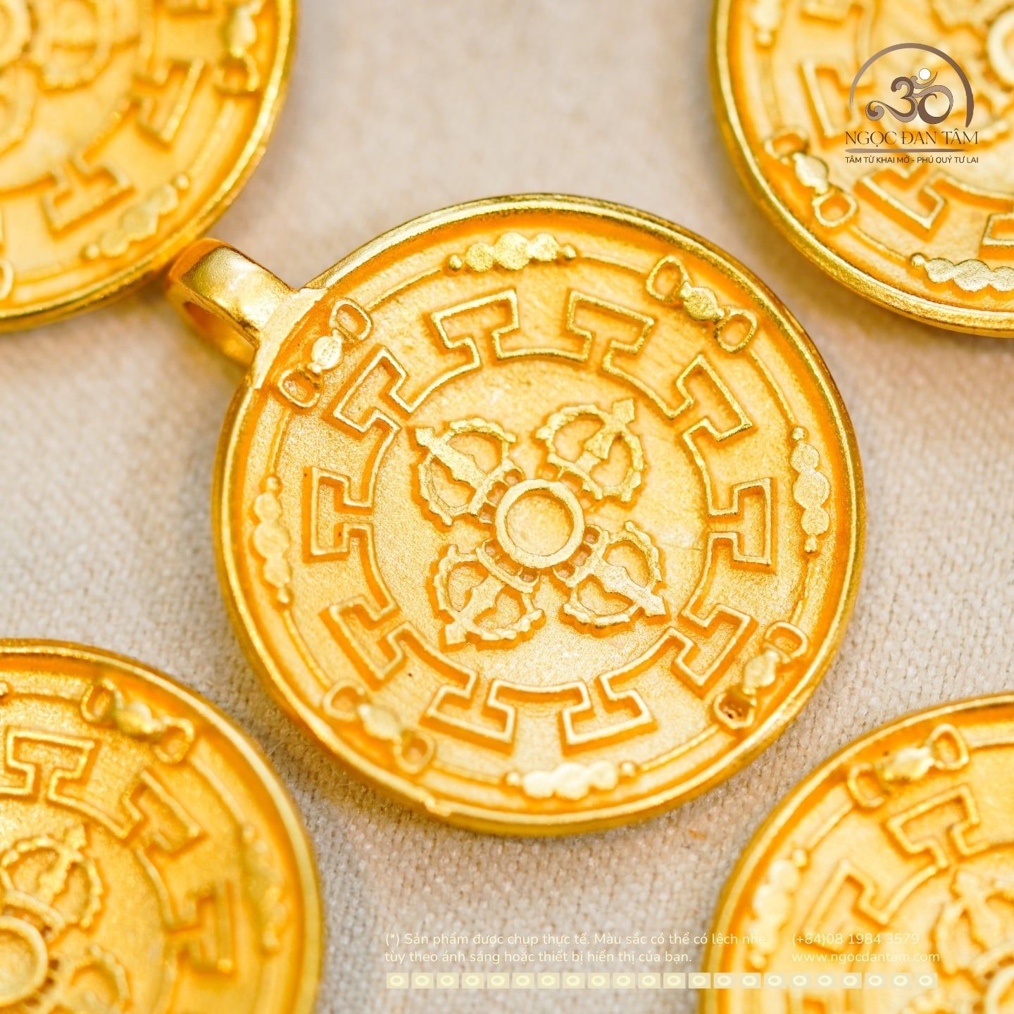  MDC Chùy Kim Cang Thập Tự Lớn 23,59mm - Bạc 925 Mạ Vàng Cao Cấp 