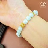  Vòng Tay Đá Angelite 8mm 2A Phối Charm 
