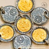  Charm Kỳ Lân 14,41mm - Bạc 925 Mạ Vàng Cao Cấp 