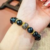  Vòng Tay Thạch Anh Mắt Chim Ưng 10mm 5A Phối Charm 