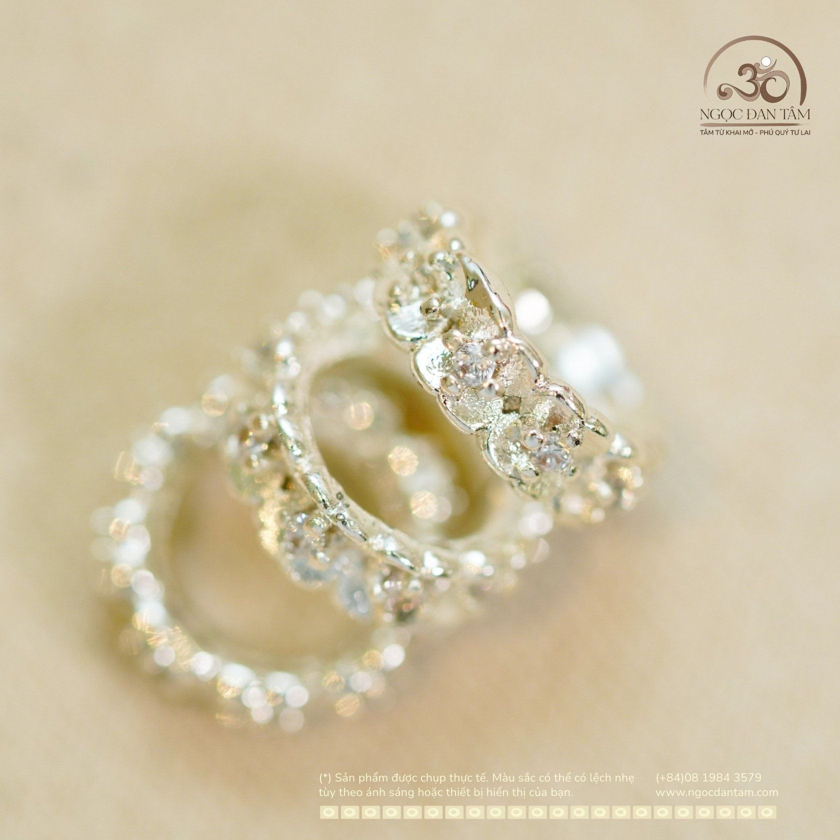  Charm Bạc cỏ 4 Lá Size 10 - Bạc Cao Cấp 