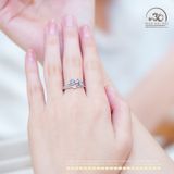  Nhẫn Bạc 925 Đính Đá Tanzanite 3x4mm 