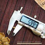  Charm Tròn Dẹp Đính Đá 6mm - Kim Loại Mạ Vàng Cao Cấp 