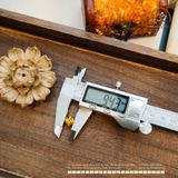  Charm Đan Dây Đính Đá Mạ Vàng 9,43mm - Kim Loại Mạ Vàng Cao Cấp 