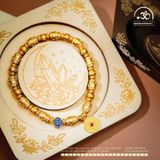  Lắc Tay Bạc Mạ Vàng Mai Rùa Cát Tường 