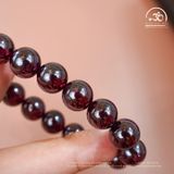  Vòng Tay Đá Garnet Tím 11mm 5A 