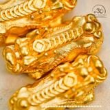  Tỳ Hưu 101 - 33,25mm - Đồng Thau Mạ Vàng 999 Cao Cấp 