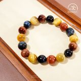  Vòng Tay Mắt Hổ Tam Tài 10mm 5A 