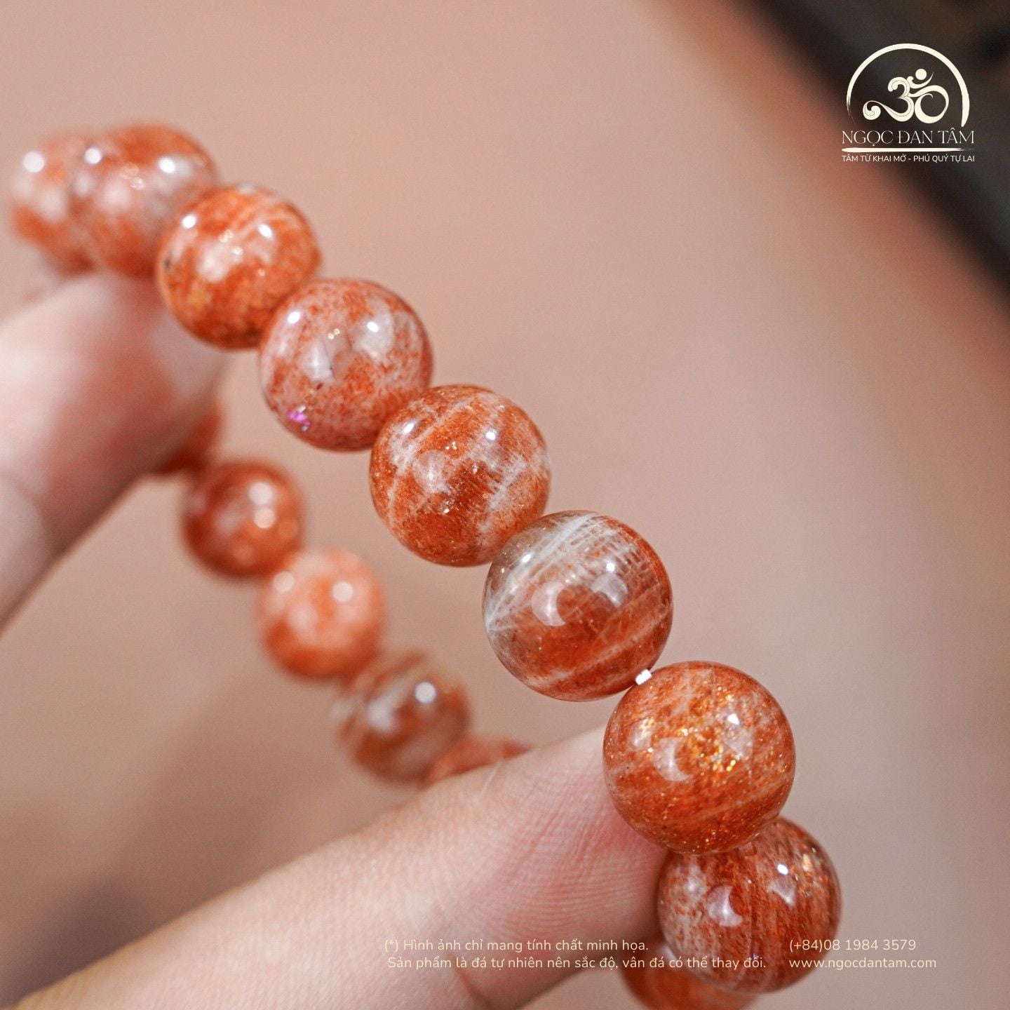  Vòng Tay Đá Mặt Trời 11mm 4A 