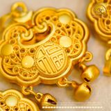  Mặt Dây Chuyền Chuông May Mắn 32,60mm - Kim Loại Mạ Vàng Cao Cấp 
