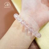  Vòng Tay Thạch Anh Hồng Sao 9mm 6A 